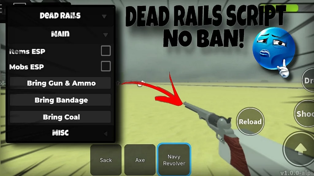 dead rails script gui preview